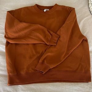 Burnt Orange Crew Cozy 🍂